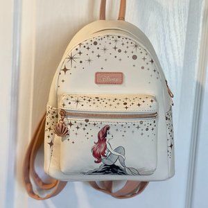 Disney Ariel Rock Loungefly Mini Backpack Never Used